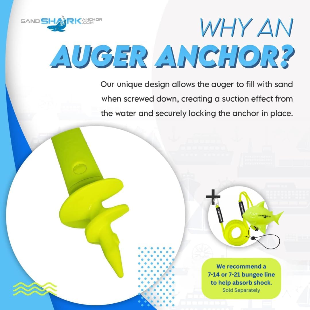 Sport Anchor - Shallow Water Anchor Pole for Boats and PWC. Easy Storage, High-Strength ABS (4' tall)