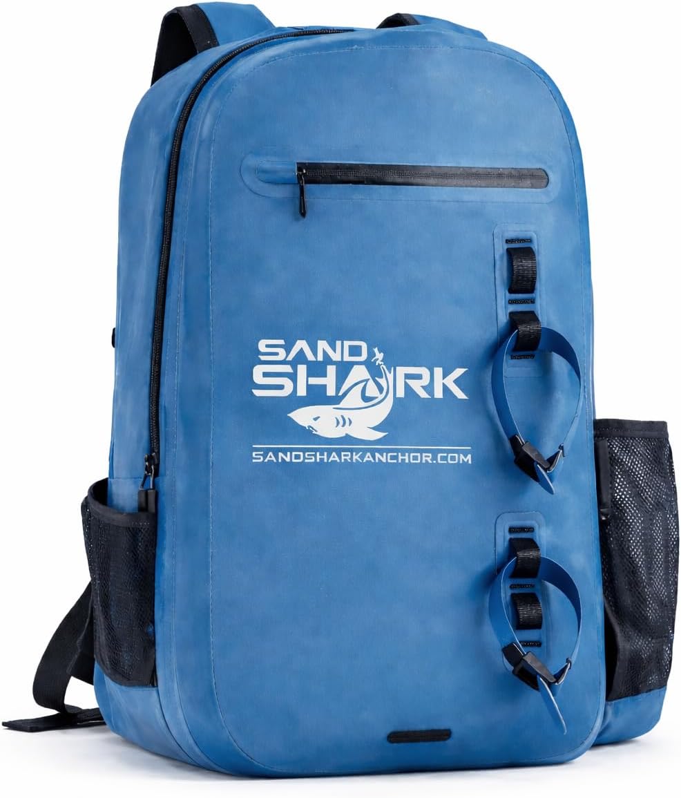 SandShark 25L Waterproof Backpack – IP67 Submersible Backpack with Airtight Zipper, TPU Shell, Laptop Sleeve – Waterproof Dry Bag for Boating, Beach, Swim, Travel & Water Sports