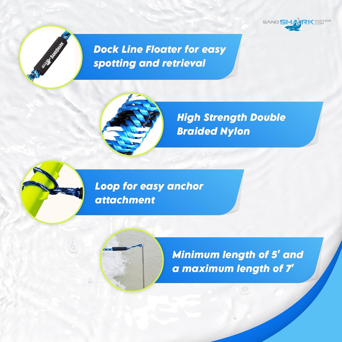 5-7 ft Bungee Dock Line - The Ultimate Docking Solution for Your Watercraft
