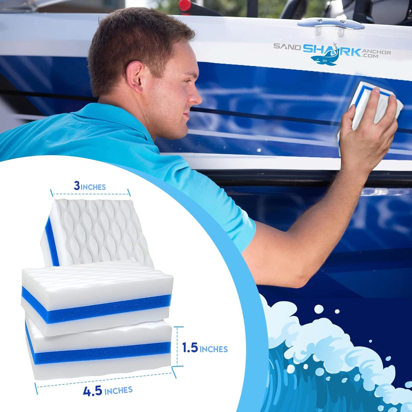 Boat Erasers – The Ultimate Cleaning Solution for Boats, Jet Skis, and Pontoons (3 PK)