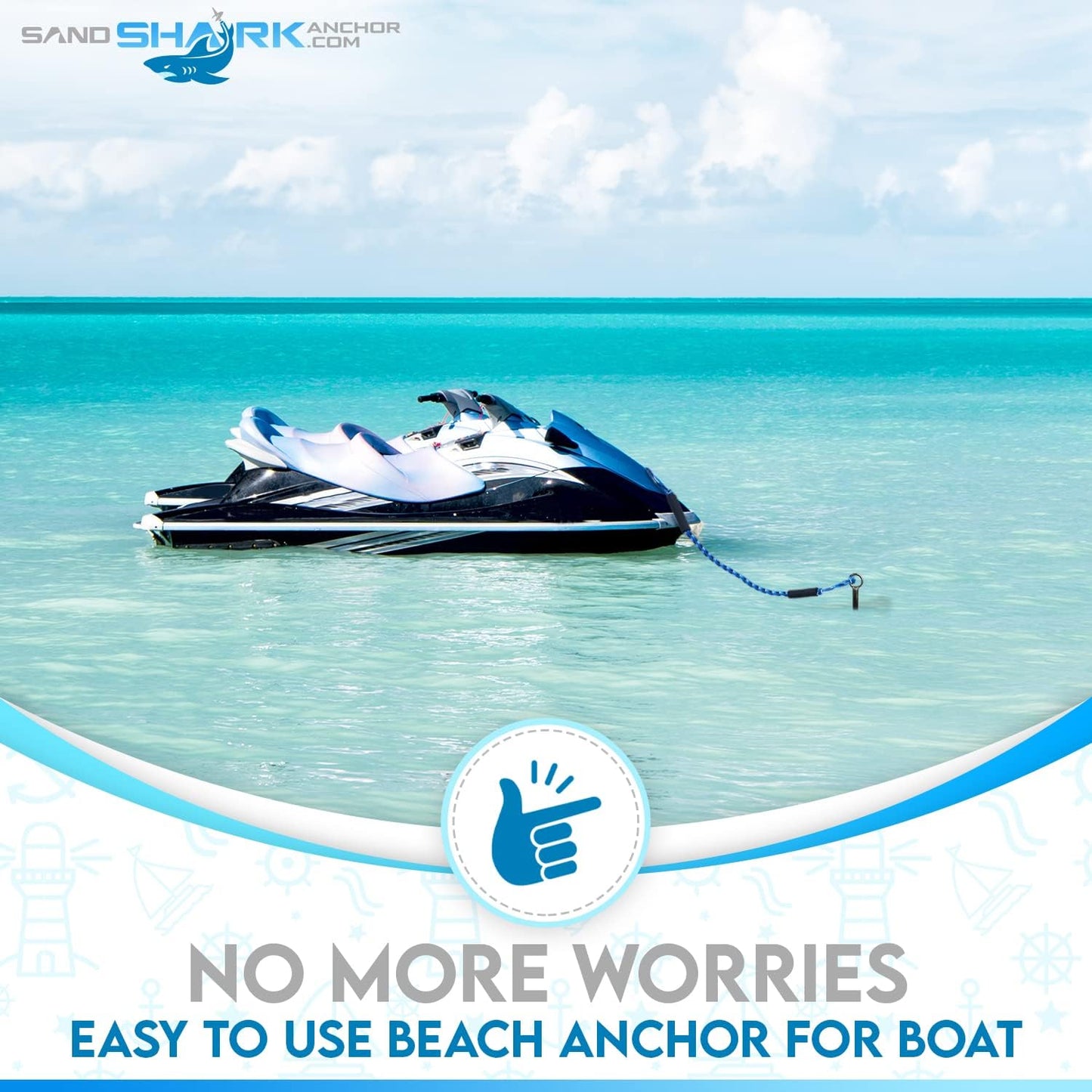 Lite 18 Anchor – Reliable, Portable Anchor for Jet Ski, Kayak, Small Boats
