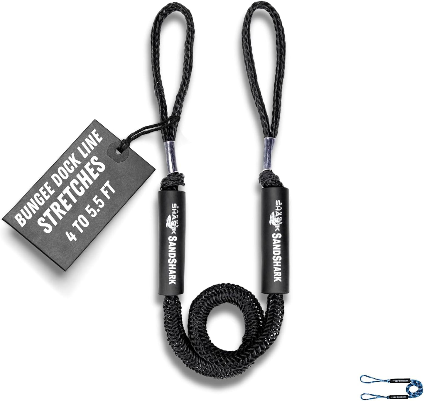 4-5.5 ft Bungee Dock Line – Ultimate Stretch and Security for your Watercraft
