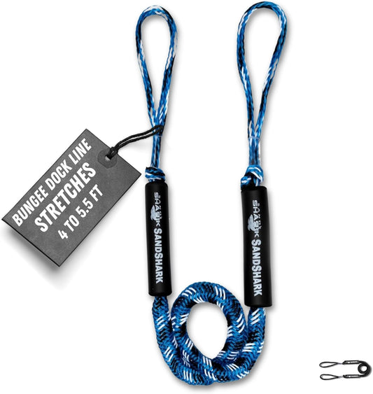 4-5.5 ft Bungee Dock Line – Ultimate Stretch and Security for your Watercraft