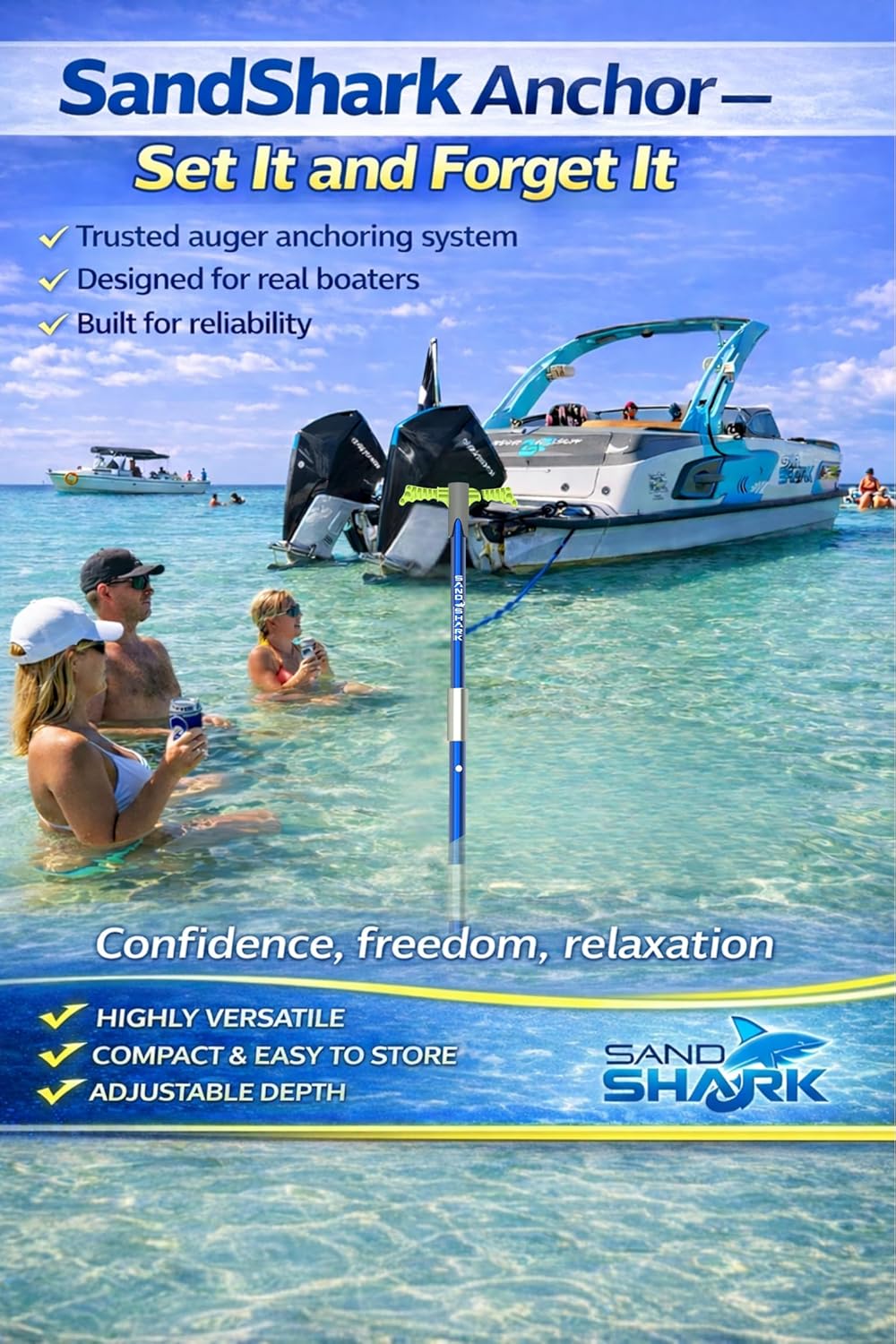 Mega Sport Anchor – Heavy-Duty Anchor for Boats & Pontoons