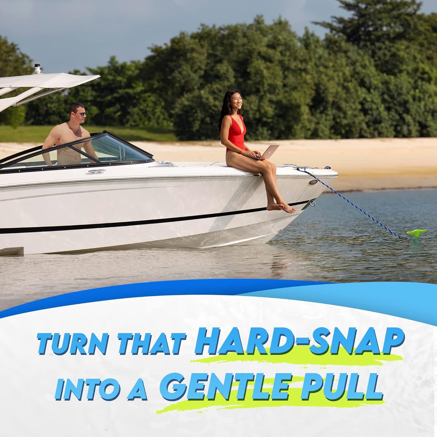 5-7 ft Bungee Dock Line  - The Ultimate Docking Solution for Your Watercraft