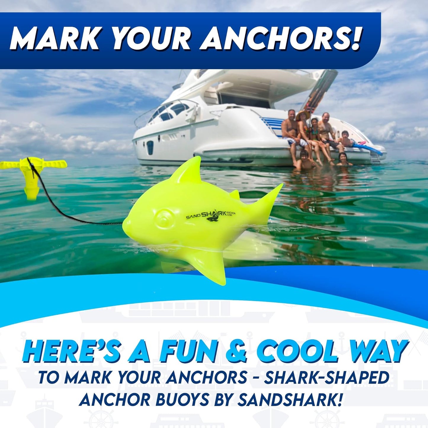 SandShark Marker Buoy – Essential For Anchor Safety & Visibility