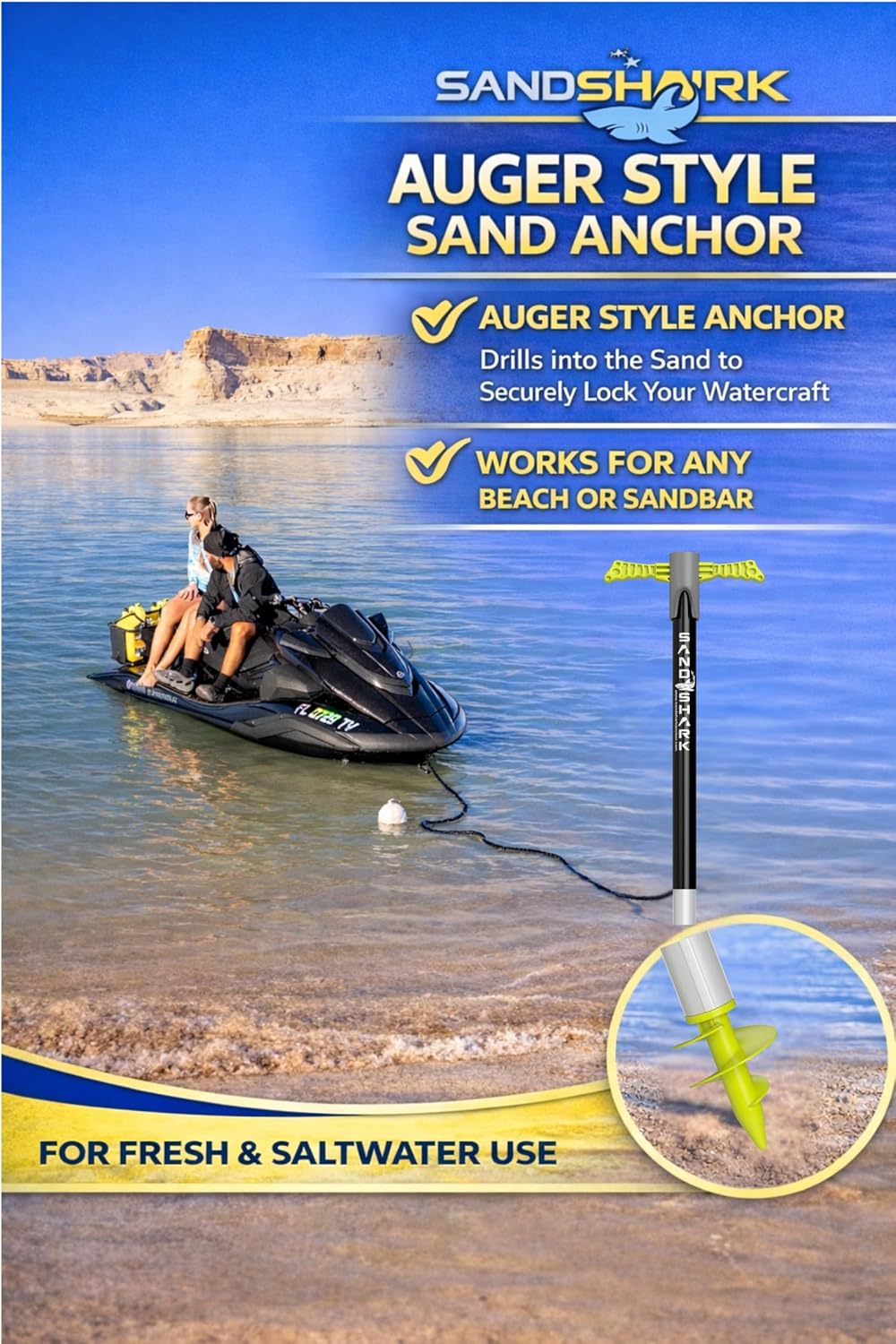 All New Patent Pending Design for 2025- SuperSport 3.0 Anchor -- Adjusts 29"-48"