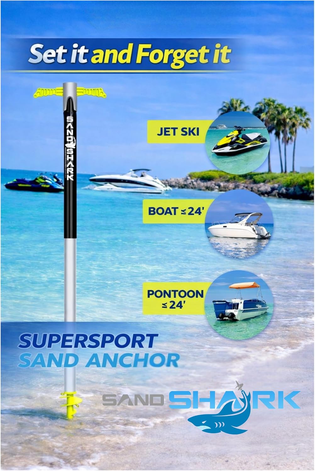 All New Patent Pending Design for 2025- SuperSport 3.0 Anchor -- Adjusts 29"-48"