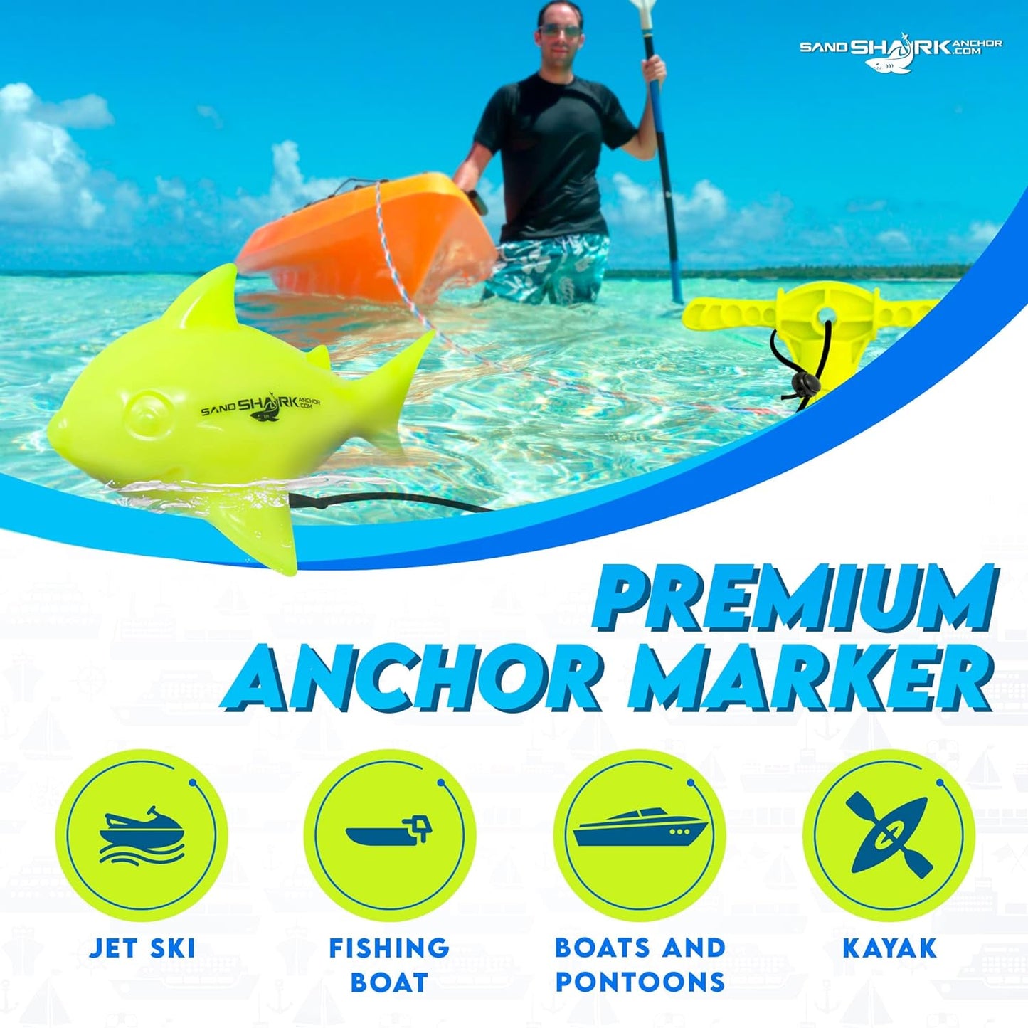SandShark Marker Buoy – Essential For Anchor Safety & Visibility