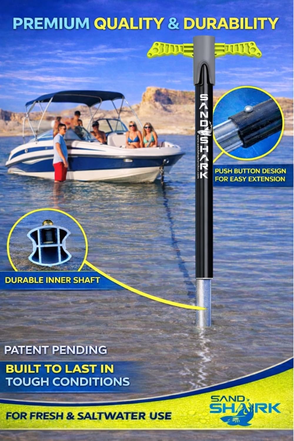 All New Patent Pending Design for 2025- SuperSport 3.0 Anchor -- Adjusts 29"-48"
