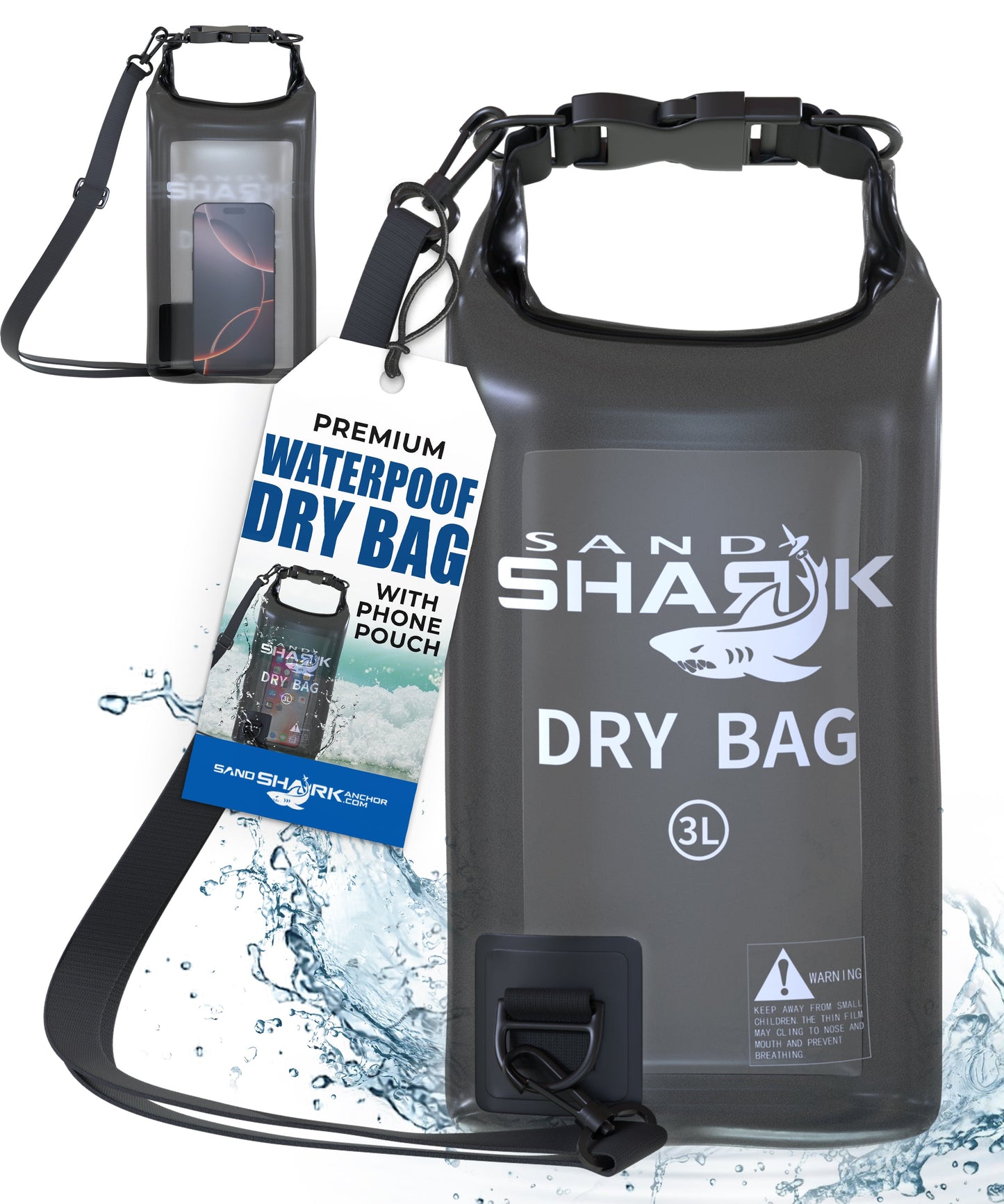 SandShark Anchor 3L Waterproof Dry Bag – Compact & Durable