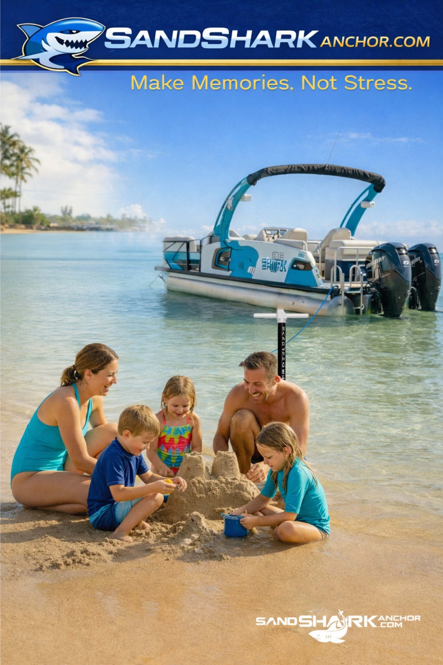 Ultimate Large - Premium Screw in Boat & Pontoon, Stainless Steel (29"-48", Case)