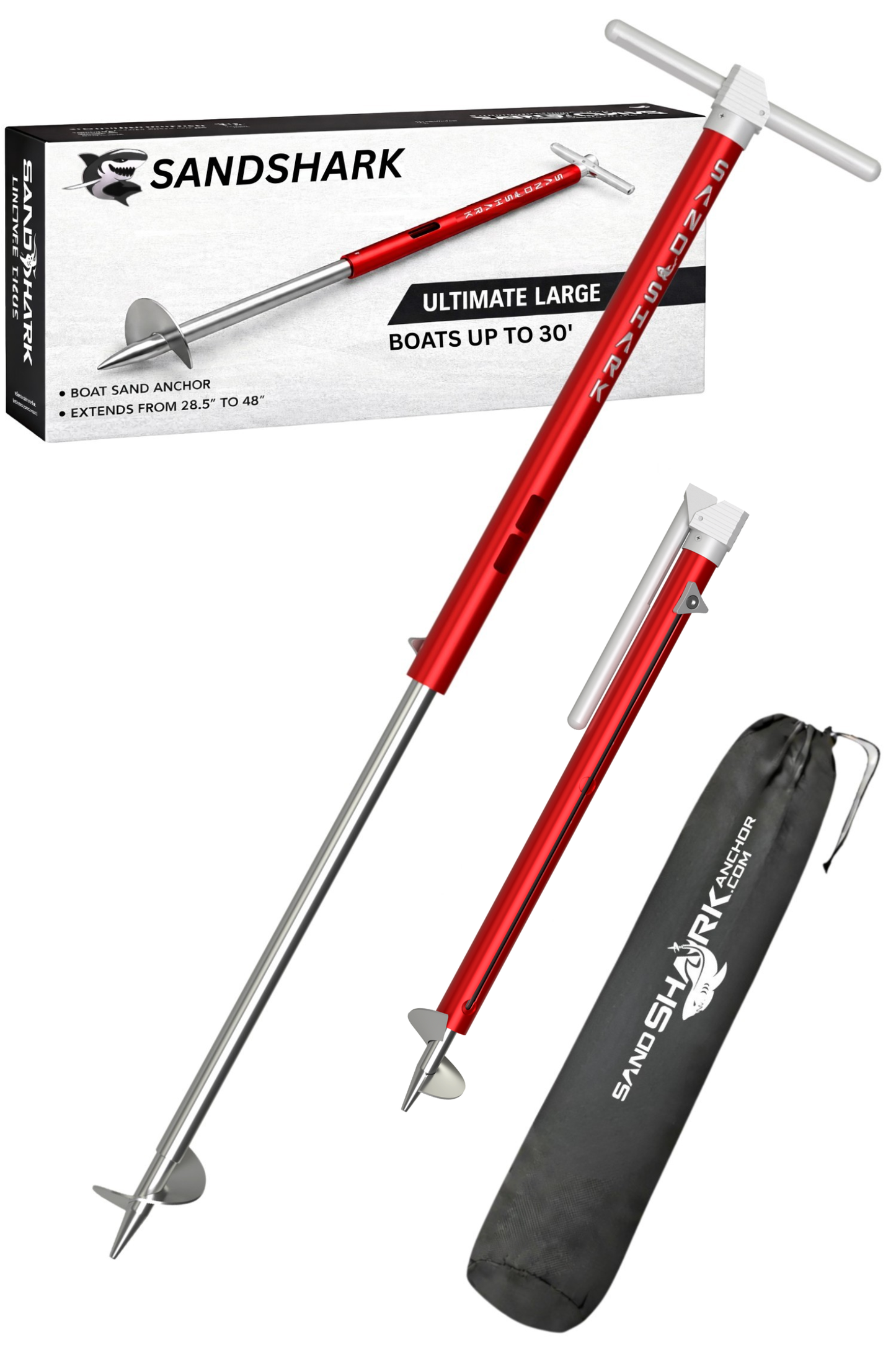 Ultimate Large - Premium Screw in Boat & Pontoon, Stainless Steel (29"-48", Case)