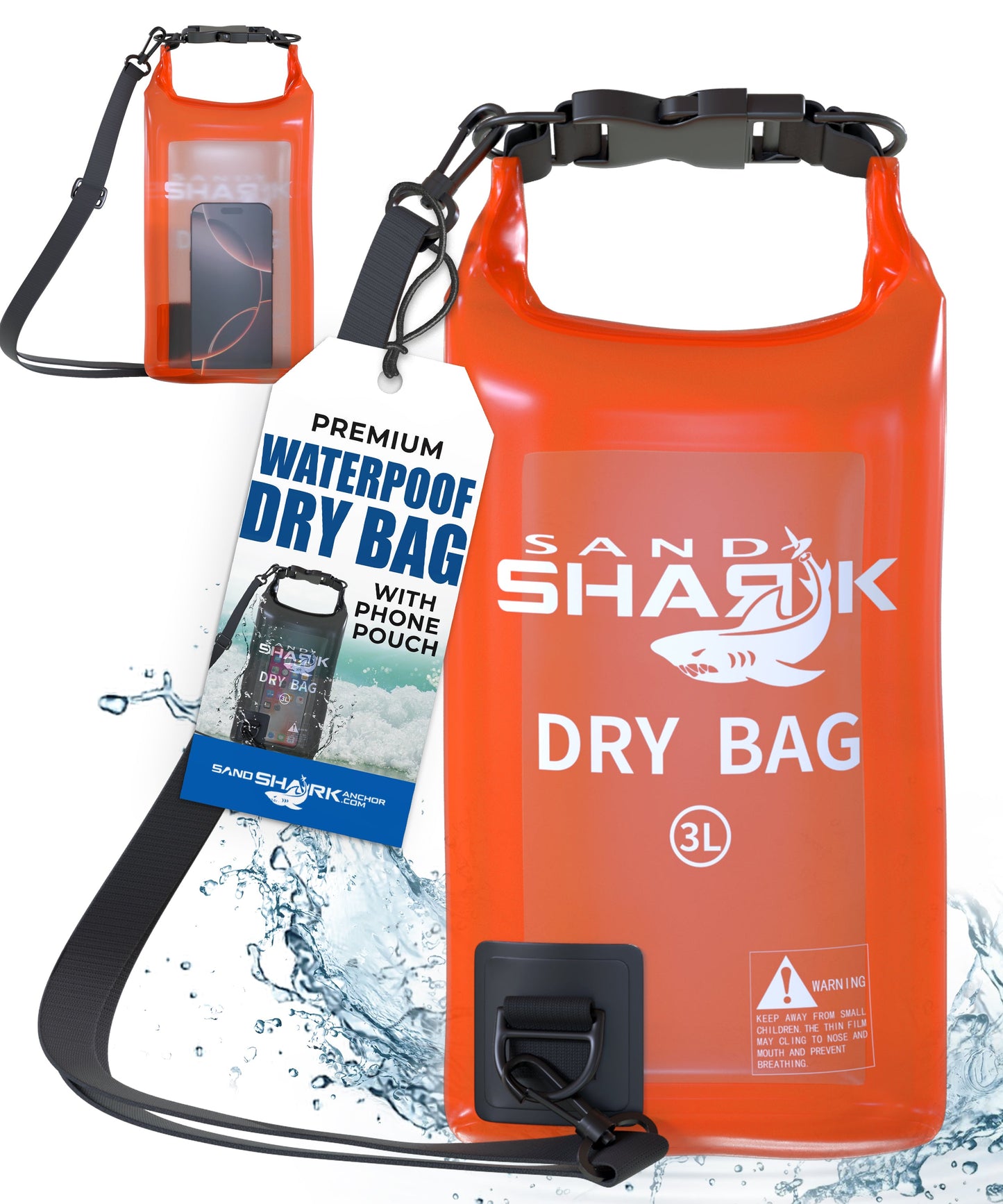 SandShark Anchor 3L Waterproof Dry Bag – Compact & Durable