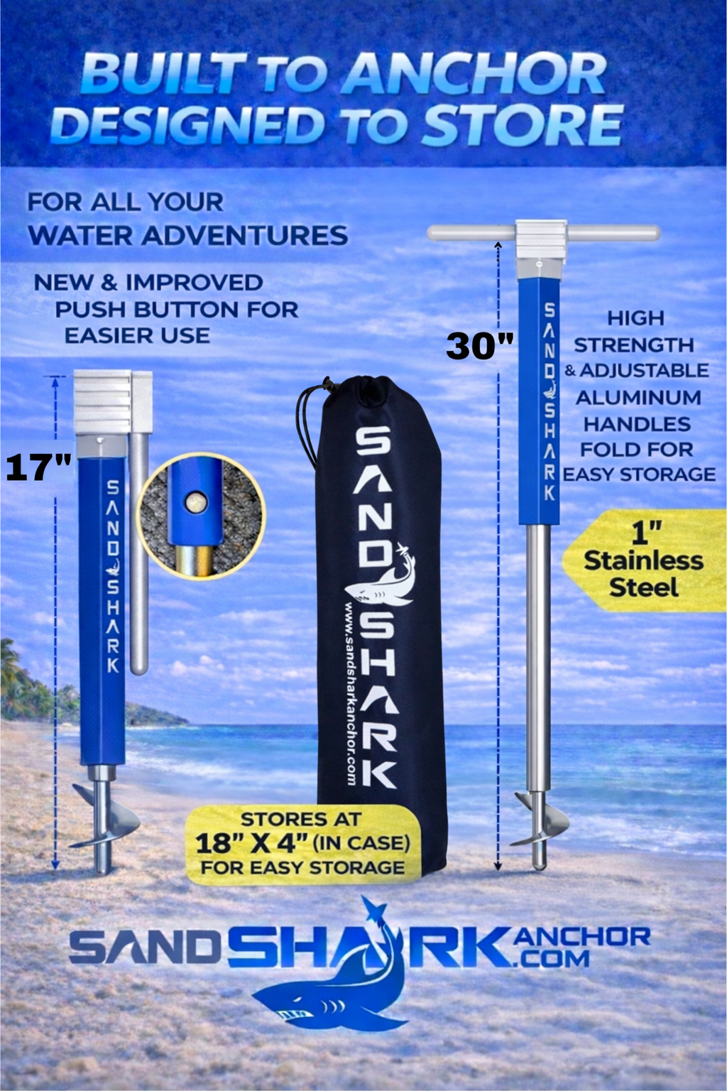PWC Anchor by Sandshark – The Ultimate Anchor for Jet Skis & Personal Watercraft