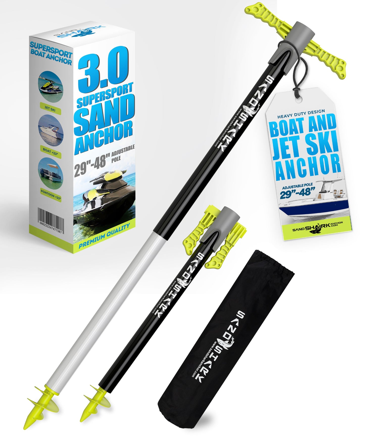 All New Patent Pending Design for 2025- SuperSport 3.0 Anchor -- Adjusts 29"-48"