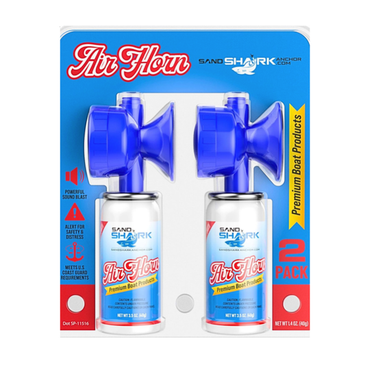 Premium Air Horn -Very Loud Airhorn, Coast Guard Approved (1.4 ounce) 2PK